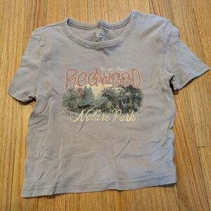 Kids Redwood Nature Park Graphic Tee - Light Gray